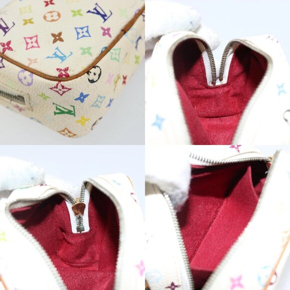 LOUIS VUITTON Monogram Multicolor Trousse Wapity Pouch White M58033 Auth 142993 - Picture 16 of 16